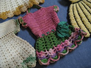 crochet dress coloured